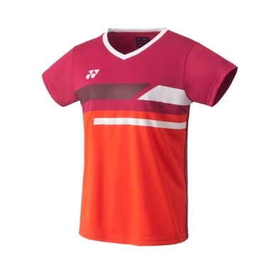 Yonex Sport-Tshirt Crew Neck Club Team 2023 rot Damen